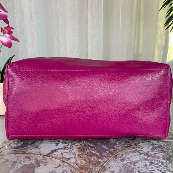 COACH CITY TOTE IN CROSSGRAIN LEATHER F35355 IM/CRANBERRY - Picture 8 of 12